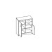 Komoda EXT SCONTO K1 2D 2S Komoda EXT SCONTO K1 2D 2S
